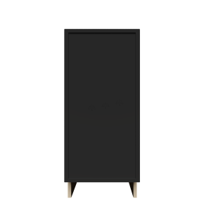 Urban Slim Black Shaker, Painted Finish Full Height Base Cabinet W18