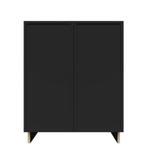 Urban Slim Black Shaker, Painted Finish Full Height Base Cabinet W30
