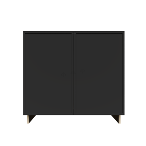 Urban Slim Black Shaker, Painted Finish Full Height Tall Vanity Base Cabinet W30