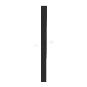 Urban Slim Black Shaker, Painted Black Fluted Filler W3