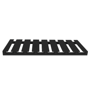 Urban Slim Black Shaker, Painted Finish Wall Stem Glass Holder W30