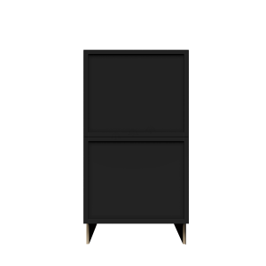 Urban Slim Black Shaker, Painted Finish Tall Vanity Drawer Base Cabinet W18