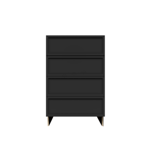 Urban Slim Black Shaker, Painted Finish Tall Vanity Drawer Base Cabinet W21