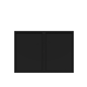 Urban Slim Black Shaker, Painted Finish Wall Cabinet W30