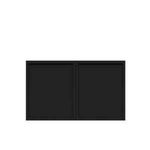 Urban Slim Black Shaker, Painted Finish Wall Cabinet W33