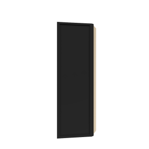 Urban Slim Black Shaker, Painted Finish Wall End Angle Cabinet W12