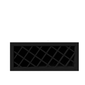 Urban Slim Black Shaker, Painted Finish Wall Wine Rack Cabinet W36