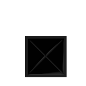 Urban Slim Black Shaker, Painted Finish Wall Wine Rack X Cabinet W18