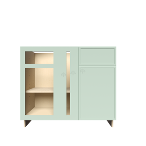 Urban Slim Minty Green Shaker, Painted Finish Blind Base Cabinet W39