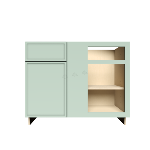 Urban Slim Minty Green Shaker, Painted Finish Blind Base Cabinet W42