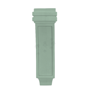 Urban Slim Minty Green Shaker, Painted Corbel Flat Design Large W4 5/8