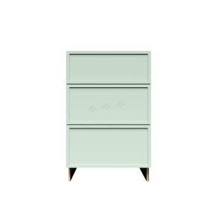Urban Slim Minty Green Shaker, Painted Finish Drawer Base Cabinet W15