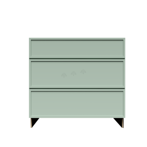 Urban Slim Minty Green Shaker, Painted Finish Drawer Base Cabinet W36
