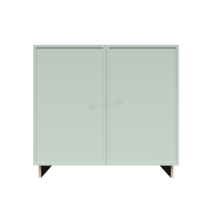 Urban Slim Minty Green Shaker, Painted Finish Full Height Tall Vanity Base Cabinet W33