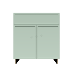 Urban Slim Minty Green Shaker, Painted Finish Sink Base Cabinet W33