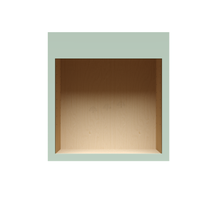 Urban Slim Minty Green Shaker, Painted Finish Single Oven Cabinet Section W33