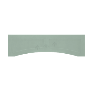 Urban Slim Minty Green Shaker, Painted Recessed Valance W48