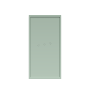 Urban Slim Minty Green Shaker, Painted Finish Wall Cabinet W18