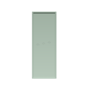 Urban Slim Minty Green Shaker, Painted Finish Wall Cabinet W18