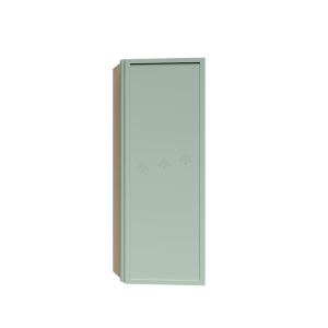 Urban Slim Minty Green Shaker, Painted Finish Wall End Angle Cabinet W12