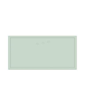 Urban Slim Minty Green Shaker, Painted Finish Wall Lift Up Door Cabinet W30