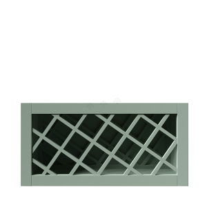 Urban Slim Minty Green Shaker, Painted Finish Wall Wine Rack Cabinet W30