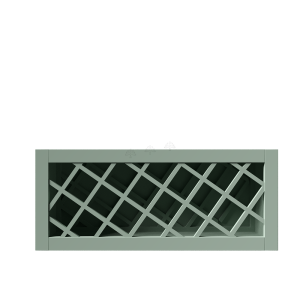 Urban Slim Minty Green Shaker, Painted Finish Wall Wine Rack Cabinet W36