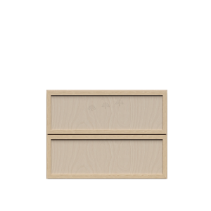 Urban Slim Natural Shaker, Natural Finish with Clear Coat Counter Top Drawers W21