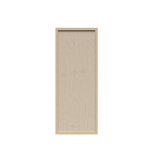 Urban Slim Natural Shaker, Natural Finish with Clear Coat Deco Door W12