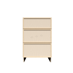 Urban Slim Natural Shaker, Natural Finish with Clear Coat Drawer Base Cabinet W12