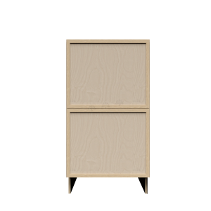 Urban Slim Natural Shaker, Natural Finish with Clear Coat Drawer Base Cabinet W18