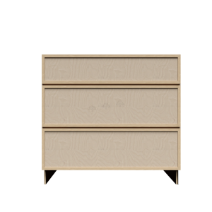 Urban Slim Natural Shaker, Natural Finish with Clear Coat Drawer Base Cabinet W27