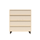 Urban Slim Natural Shaker, Natural Finish with Clear Coat Drawer Base Cabinet W27