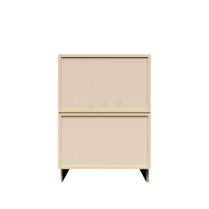 Urban Slim Natural Shaker, Natural Finish with Clear Coat Drawer Base Cabinet W33