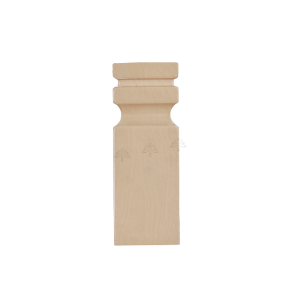 Urban Slim Natural Shaker, Natural Finish with Clear Coat Fluted Square Post End W2 3/4