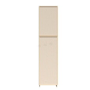 Urban Slim Natural Shaker, Natural Finish with Clear Coat Pantry Cabinet W18