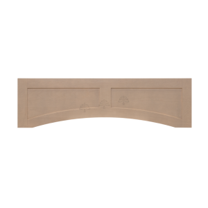 Urban Slim Natural Shaker, Natural Finish with Clear Coat Recessed Valance W48