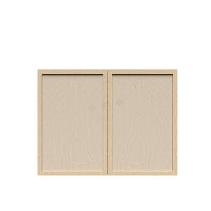 Urban Slim Natural Shaker, Natural Finish with Clear Coat Wall Cabinet W24