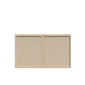 Urban Slim Natural Shaker, Natural Finish with Clear Coat Wall Cabinet W33