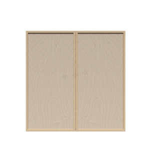 Urban Slim Natural Shaker, Natural Finish with Clear Coat Wall Cabinet W33
