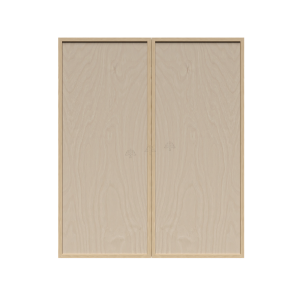 Urban Slim Natural Shaker, Natural Finish with Clear Coat Wall Cabinet W33