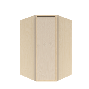 Urban Slim Natural Shaker, Natural Finish with Clear Coat Wall Diagonal Corner Cabinet W24