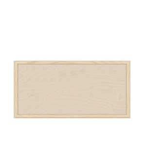 Urban Slim Natural Shaker, Natural Finish with Clear Coat Wall Lift Up Door Cabinet W36