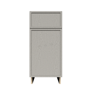Urban Slim Washed Gray Shaker, Stained Finish Base Cabinet W09