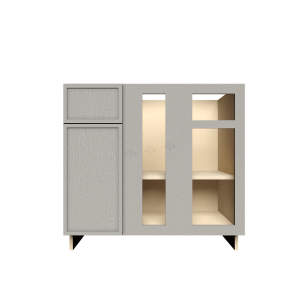 Urban Slim Washed Gray Shaker, Stained Finish Blind Base Cabinet W36