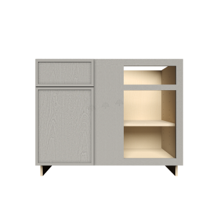 Urban Slim Washed Gray Shaker, Stained Finish Blind Base Cabinet W42