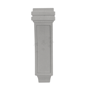 Urban Slim Washed Gray Shaker, Stained Finish Corbel Flat Design Large W4 5/8