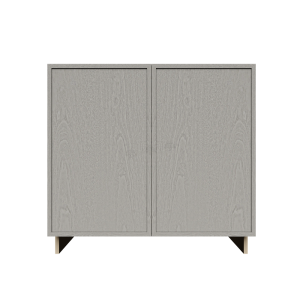 Urban Slim Washed Gray Shaker, Stained Finish Full Height Tall Vanity Base Cabinet W30