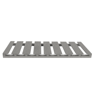 Urban Slim Washed Gray Shaker, Stained Finish Wall Stem Glass Holder W30