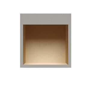 Urban Slim Washed Gray Shaker, Stained Finish Single Oven Cabinet Section W33